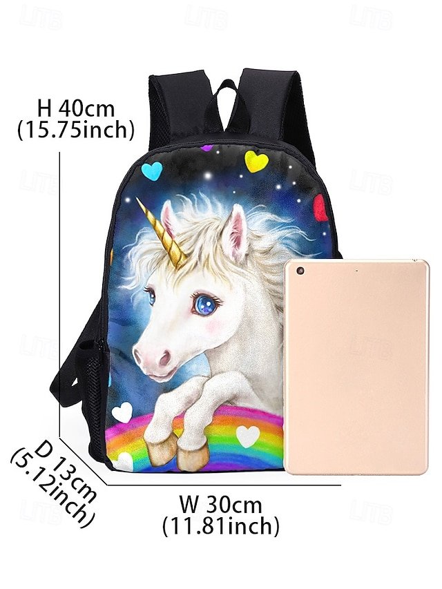 Girls’ Unicorn Oxford Backpack Set - Image 8