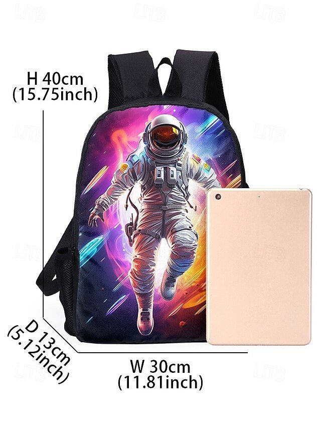 Kids’ 3-Piece Astronaut Backpack Set - Image 8