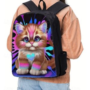 Alternative view of Kids 3-piece Colorful Cat Backpack Set