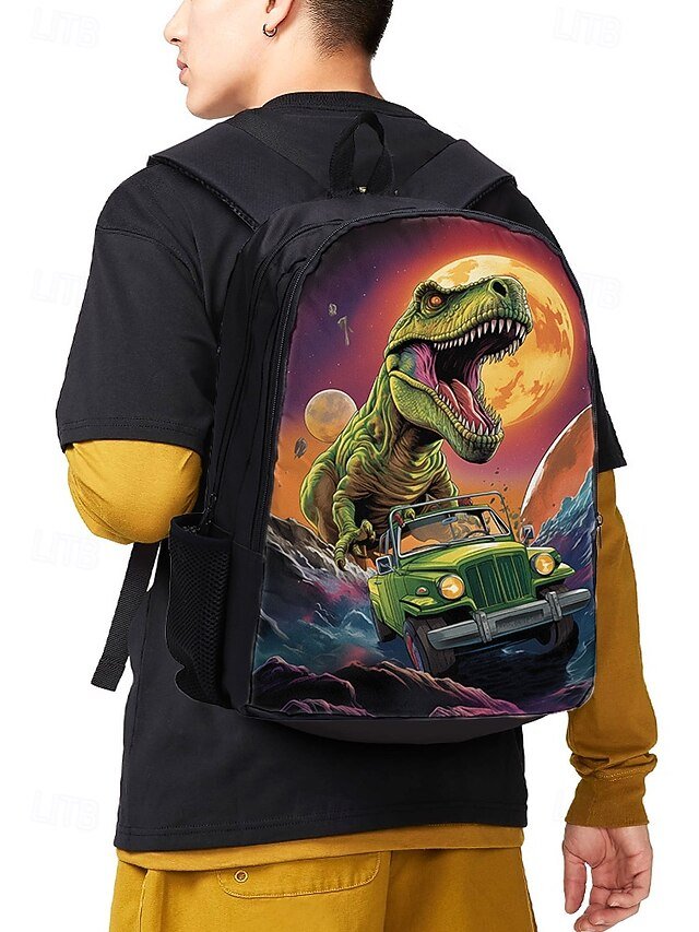 Kids’ Dinosaur Oxford Backpack Set - Image 2