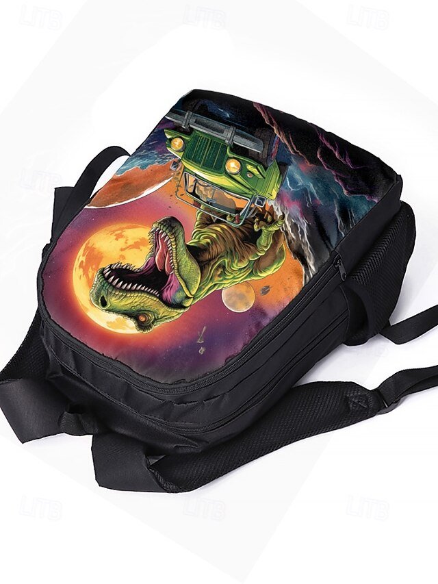 Kids’ Dinosaur Oxford Backpack Set - Image 5