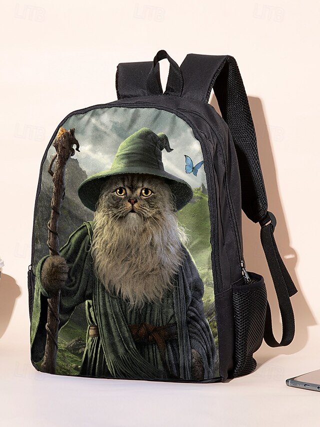 Kids’ 3-Piece Wizard Cat Backpack Set - Image 3