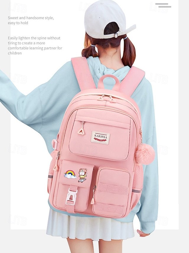 Girls’ Waterproof Nylon Backpack - Image 2