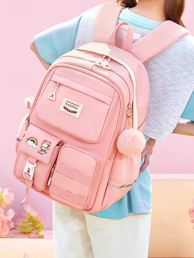 Girls’ Waterproof Nylon Backpack - Image 3