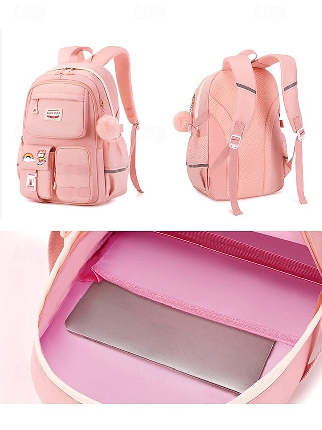 Girls’ Waterproof Nylon Backpack - Image 5