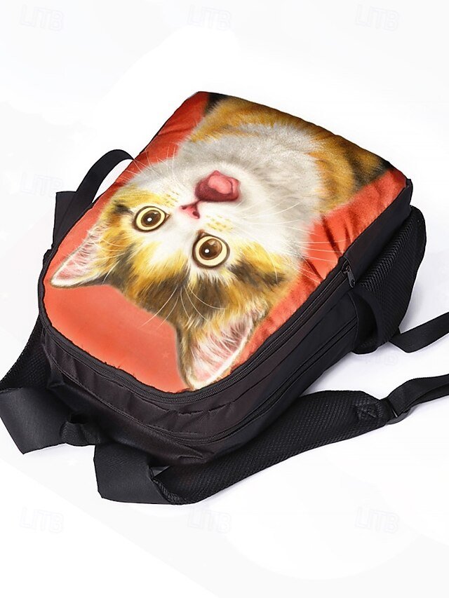 Kids Cute Cat Theme Three-piece Backpack Set - Image 5