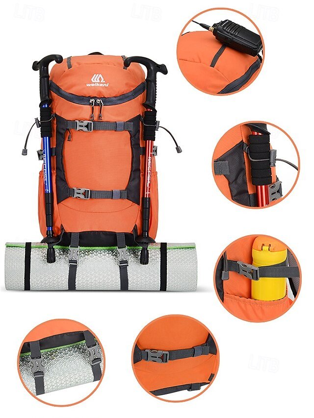Large Capacity Waterproof Hiking Backpack with Hydration Bag - Image 6