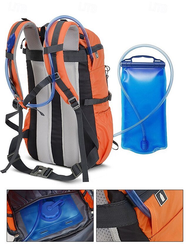 Large Capacity Waterproof Hiking Backpack with Hydration Bag - Image 7