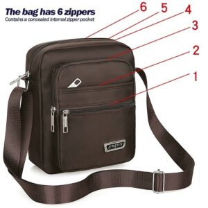 Alternative view of Men’s Oxford Crossbody Bag in Black