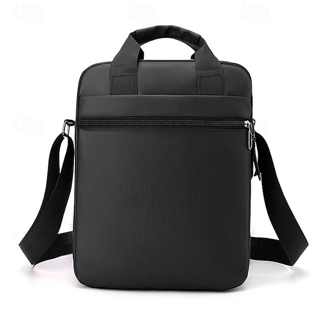 Men’s Black Water-Resistant Messenger Bag - Image 5