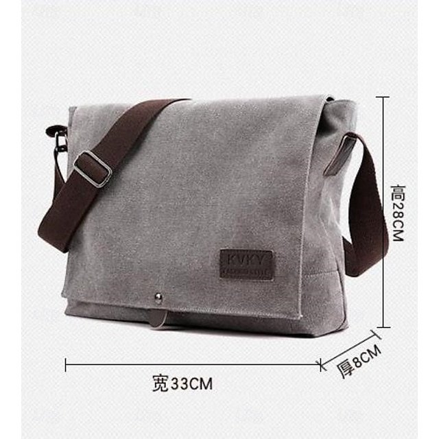Men’s Canvas Messenger Bag - Image 2