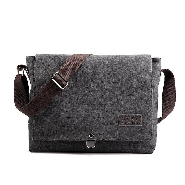 Men’s Canvas Messenger Bag - Image 3