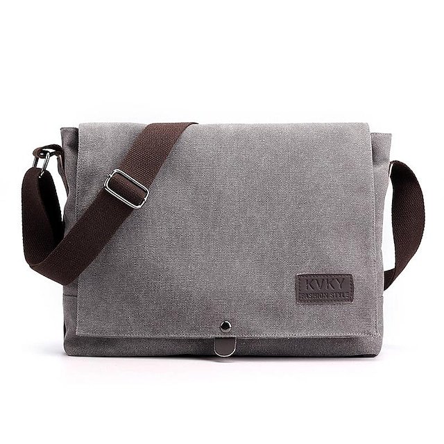 Men’s Canvas Messenger Bag - Image 4