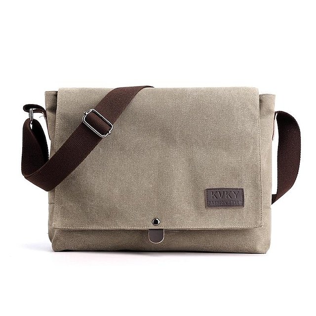 Men’s Canvas Messenger Bag - Image 5