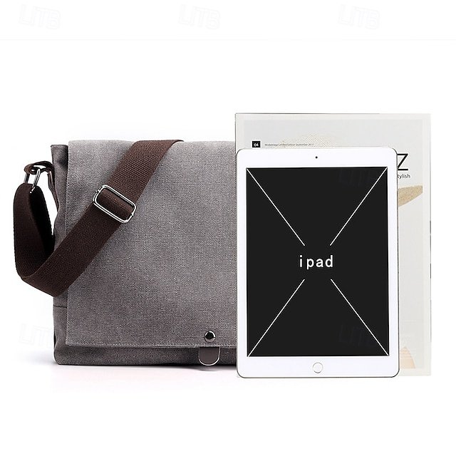 Men’s Canvas Messenger Bag - Image 8