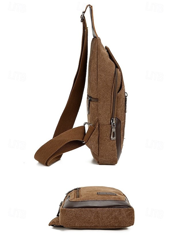 Men’s Canvas Sling Bag - Image 5