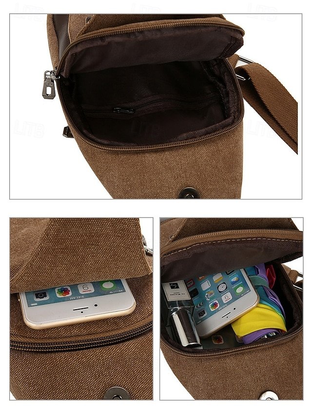 Men’s Canvas Sling Bag - Image 6