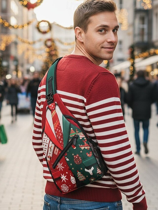 Men’s Lightweight Christmas Sling Bag - Image 3