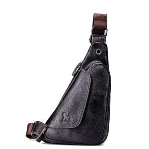 Men’s Cowhide Leather Sling Bag