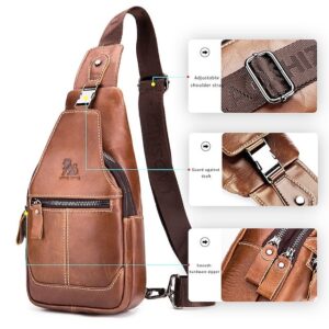 Alternative view of Men’s Nappa Leather Crossbody Bag with Zipper