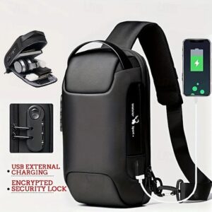 Men’s Large-Capacity Oxford Crossbody Bag