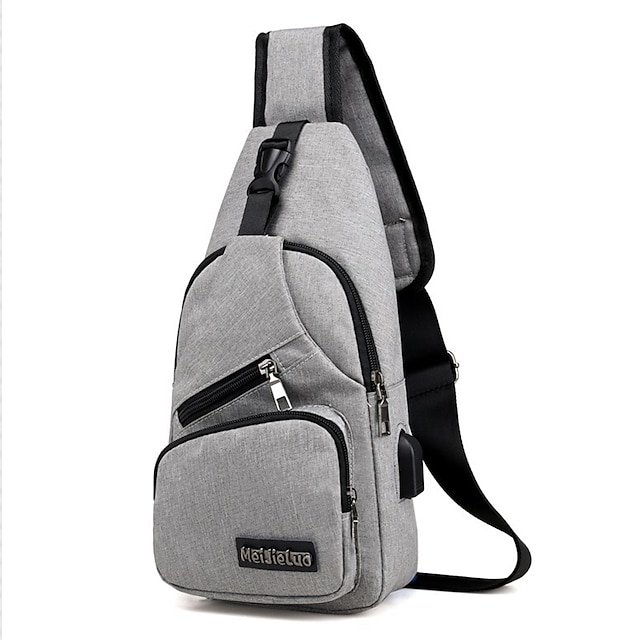 Men’s Crossbody Sling Bag with USB Charging Port - Image 2