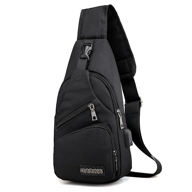 Men’s Crossbody Sling Bag with USB Charging Port - Image 8