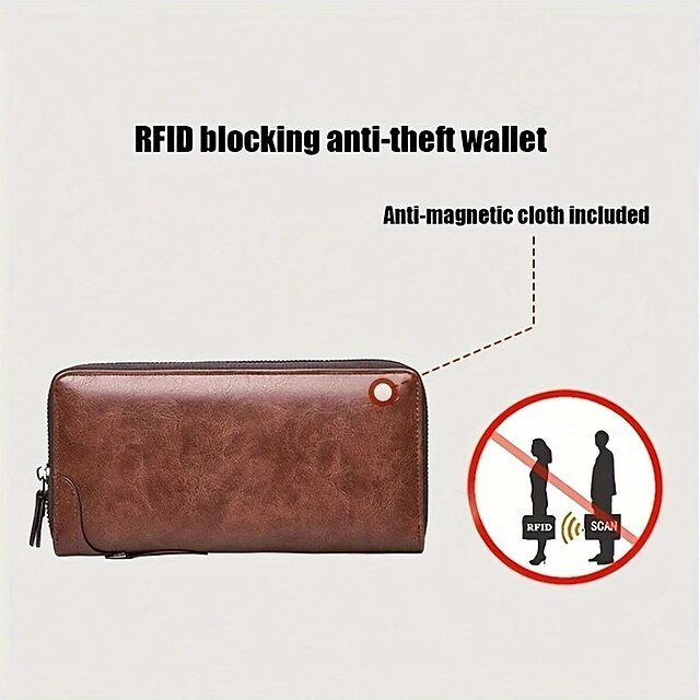 Men’s Lightweight Faux Leather Wallet - Image 7