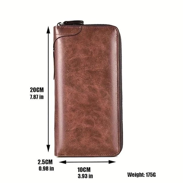 Men’s Lightweight Faux Leather Wallet - Image 8