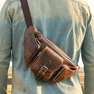 Men’s Lightweight Genuine Leather Fanny Pack