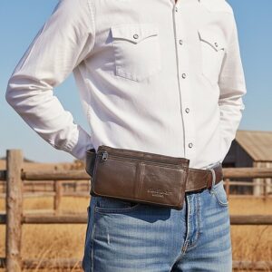 Men’s Genuine Leather Waist Bag & Crossbody Sling