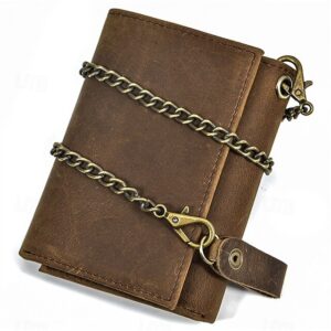 Alternative view of Men’s Genuine Leather Wallet with Key Slot & Chain