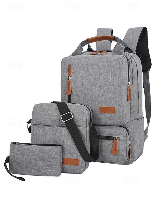 Men’s Large Capacity Multi-Pocket Backpack Set