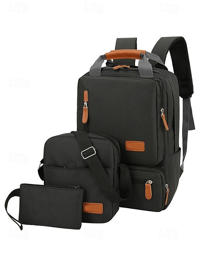 Men’s Large Capacity Multi-Pocket Backpack Set - Image 3