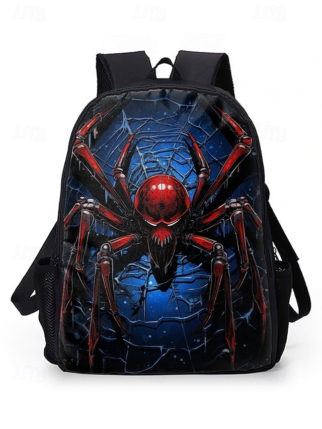 Men’s Large Capacity Spider Print Backpack - Image 4