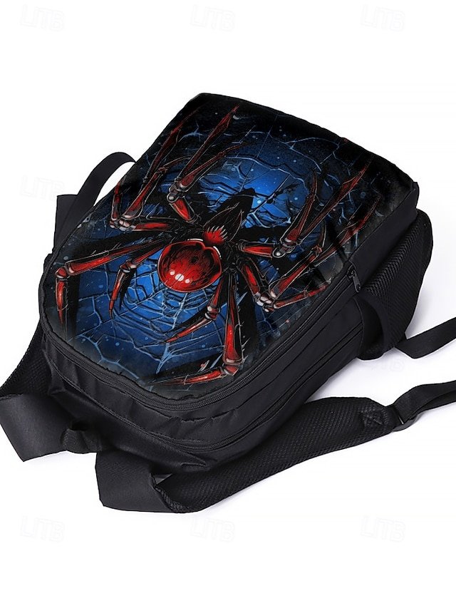 Men’s Large Capacity Spider Print Backpack - Image 5