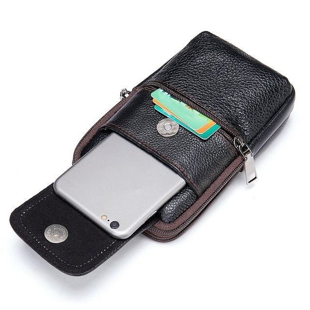 Men’s Leather Crossbody Shoulder Bag - Image 6