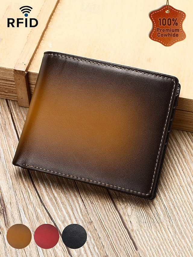 Men’s RFID Blocking Genuine Leather Wallet - Image 2