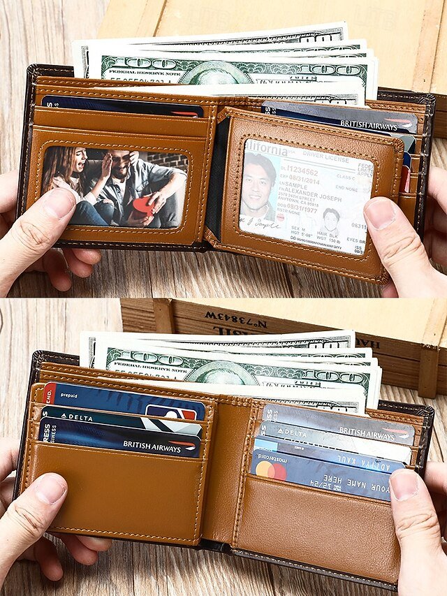 Men’s RFID Blocking Genuine Leather Wallet - Image 5