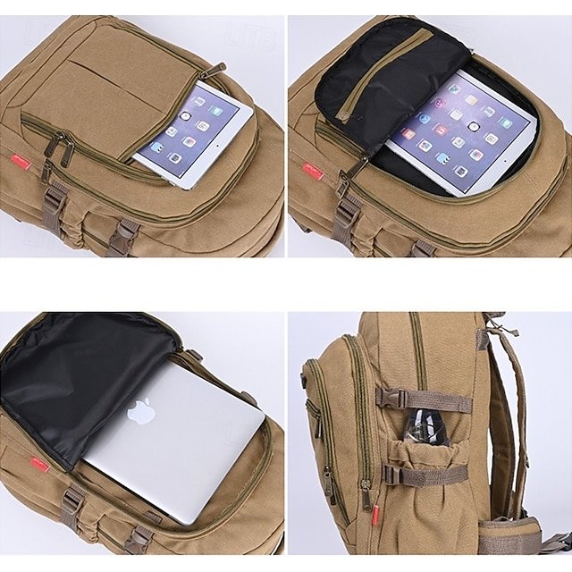 Unisex Polyester Backpack with Zipper - Image 5