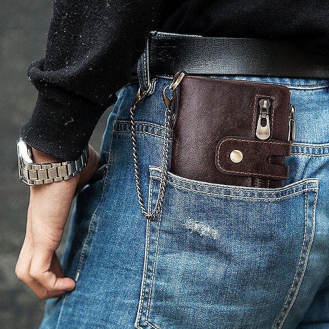 Men’s Vintage Leather Wallet - Image 2