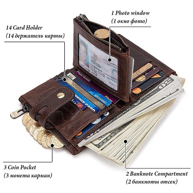 Men’s Vintage Leather Wallet - Image 5