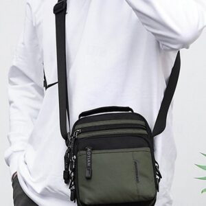 Alternative view of Men’s Water-Resistant Nylon Crossbody Messenger Bag
