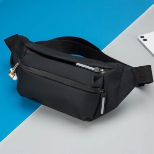 Men’s Nylon Crossbody Bag with Zipper