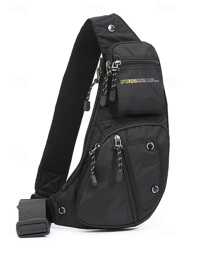 Men’s Waterproof Nylon Sling Bag Crossbody Bag - Image 4
