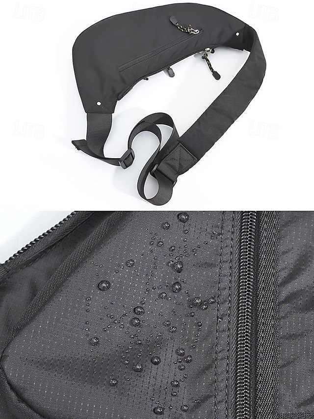 Men’s Waterproof Nylon Sling Bag Crossbody Bag - Image 6