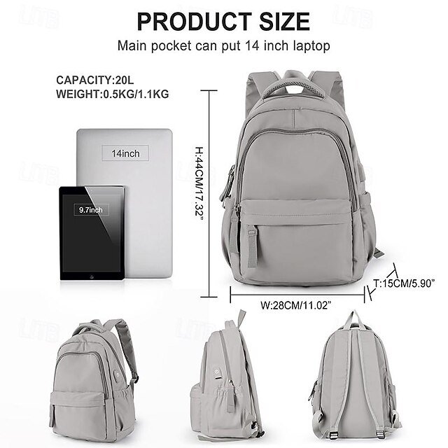 Unisex Floral Nylon Backpack - Image 6