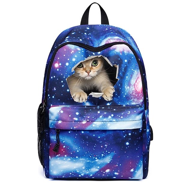 Unisex Cat Canvas Backpack - Image 7