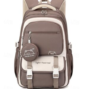 Unisex Nylon Backpack with Zipper