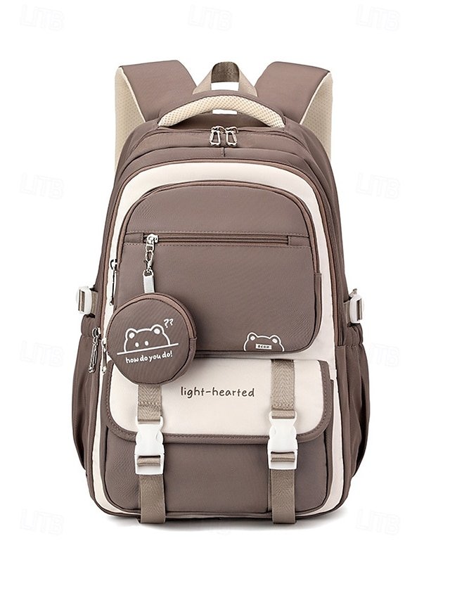 Unisex Nylon Backpack with Zipper